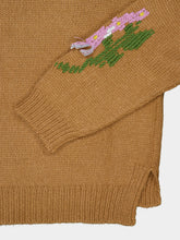 Baziszt Brown Pucalpa Floral Alpaca Jumper