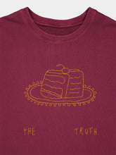 Baziszt Burgundy Cake Cotton T-Shirt