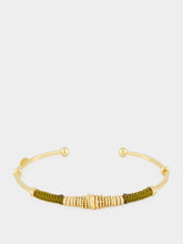 Gas Bijoux Khaki Zizanie Gold-Plated Cuff Bracelet