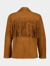 Baziszt Brown Suede Vestige Fringe Jacket