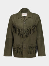 Baziszt Khaki Green Suede Vestige Jacket