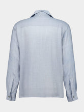 Baziszt Blue Cashmere Merino Shirt