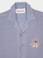 Baziszt Blue Cashmere Merino Shirt