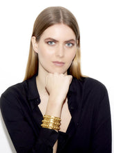 Gold Tribal Cuff Bracelet