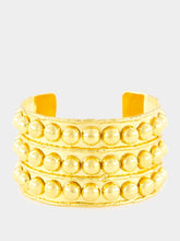 Gold Tribal Cuff Bracelet