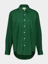 Marrakshi Life Kelly Green Button-Down Long-Sleeved Shirt