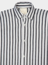 Marrakshi Life Black and White Stripe 1 Long-Sleeved Shirt Dress