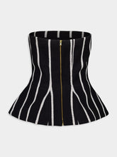 Marrakshi Life Black Bandeau Corset Stripe 114