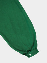 Marrakshi Life Kelly Green Maxi V-Neck Touareg Cotton Dress