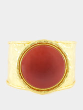 Sylvia Toledano Orange Sphere Cuff Bracelet with Cornaline
