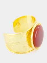 Sylvia Toledano Orange Sphere Cuff Bracelet with Cornaline