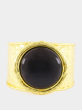 Sylvia Toledano Brown Sphere Cuff Bracelet with Smoky Quartz