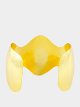 Sylvia Toledano Gold BatWoman Cuff with Smoky Quartz