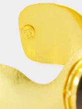 Sylvia Toledano Gold BatWoman Cuff with Smoky Quartz