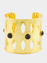 Gold Cuff with Black Onyx Detailing | HP - Fashion Clinic