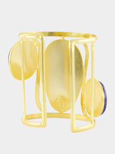 Sylvia Toledano Dakota II Cuff Bracelet with Blue Agate and Lapiz Lazuli