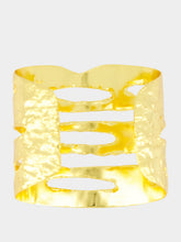 Sylvia Toledano Gold Wide Nude Cuff Bracelet