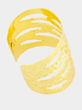 Sylvia Toledano Gold Wide Nude Cuff Bracelet