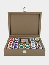 Hector Saxe Paris Taupe Leather Poker Set