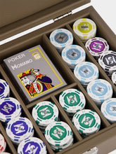 Hector Saxe Paris Taupe Leather Poker Set