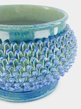 Ceramica ND Dolfi Large Blue Pinecone Ceramic Centerpiece