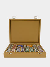 Hector Saxe Paris Cognac Grained Leather Poker Set 440 Chips