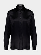 Tom Ford Black Silk Charmeuse Shirt