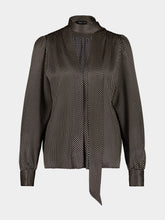 Tom Ford Black Polka Dot Stretch Satin Shirt