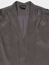 Tom Ford Black Polka Dot Stretch Satin Shirt