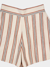 Paula Calcita Linen Striped Shorts