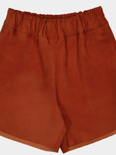 Paula Calcita Cinnamon Stick Suede Shorts