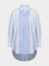 Marni Light Blue Striped Panel Shirt