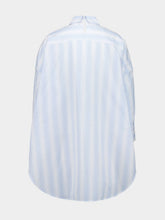 Marni Light Blue Striped Panel Shirt
