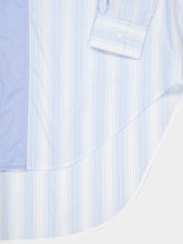 Marni Light Blue Striped Panel Shirt