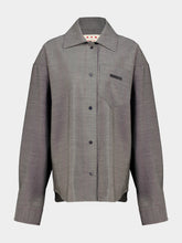 Marni Sooty Grey Woven Wool Shirt