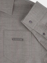 Marni Sooty Grey Woven Wool Shirt
