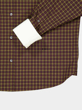 Marni Teak Brown Checked Poplin Shirt