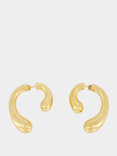 Panconesi Gold P Sculptural Earrings