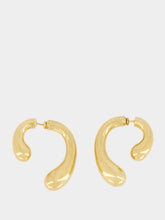 Panconesi Gold P Sculptural Earrings