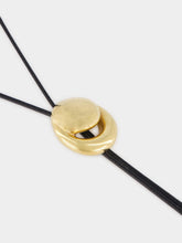 Panconesi Gold Blow Up Cord Bolo Tie