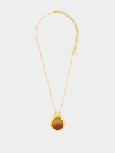 Panconesi Sunset Red Dusk Agate Pendant Necklace