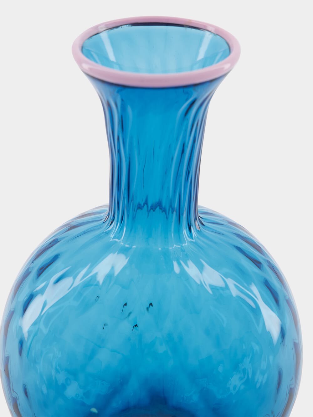 Blu Fumé Murano Glass Carafe