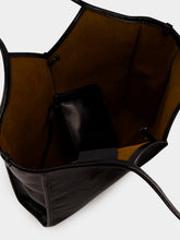 HEREU Black Calella Squared Medium Tote Bag