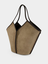 HEREU Ash Grey Suede Tote Bag