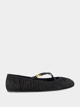 Dolce & Gabbana Black Satin Ballet Flats