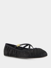 Dolce & Gabbana Black Satin Ballet Flats