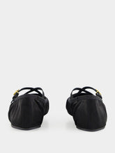 Dolce & Gabbana Black Satin Ballet Flats