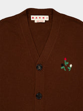 Marni Sadelle Brown Wool-Cashmere Cardigan