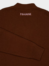 Marni Sadelle Brown Wool-Cashmere Cardigan