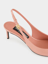 Dolce & Gabbana Pink Polished Calfskin Slingbacks